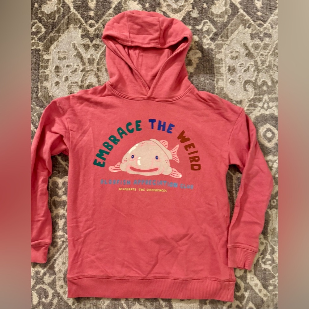 Embrace The Weird Blob fish Kids Hoodie